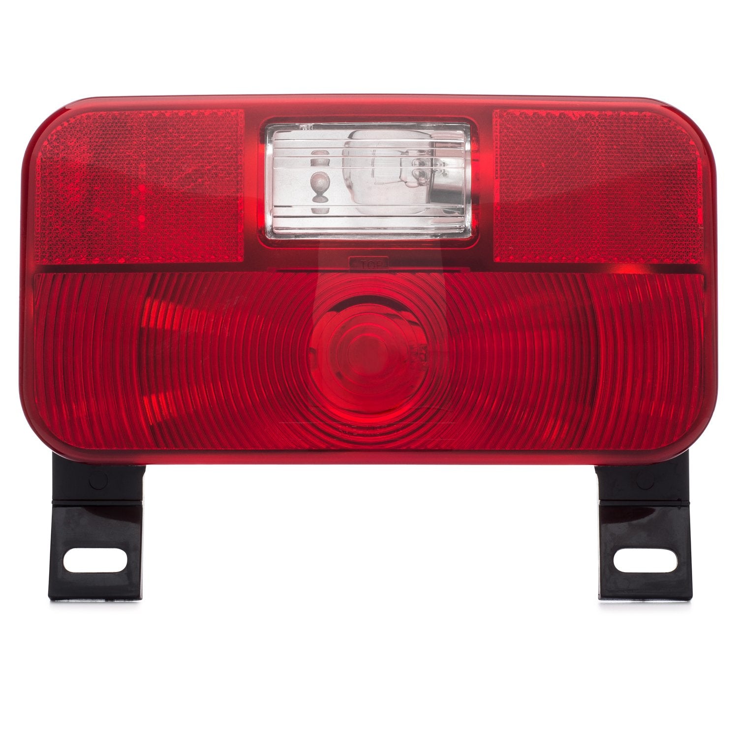 Red Surface Mount Tail Light with License Bracket and License Light