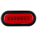 HALO LED 6" Sealed Oval Stop/Turn/Tail Light - Single or Pair - Red Lens