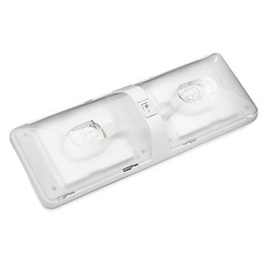 Euro-Style Interior 12V RV Ceiling Dome Light - Double