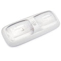 Euro Style 12V RV Interior Incandescent Double Dome Light w/Lens
