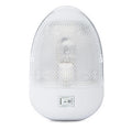 Oval Single RV Dome Optics Light with On/Off Switch and Removable Lens
