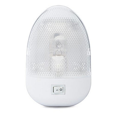Oval Single RV Dome Optics Light with On/Off Switch and Removable Lens