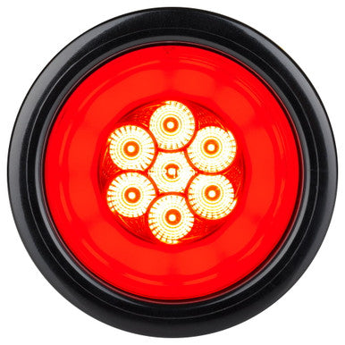 HALO LED 4" Sealed Round Stop/Turn/Tail Lights - White Lens