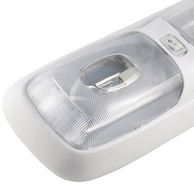 Euro Style 12V RV Interior Incandescent Double Dome Light w/Lens