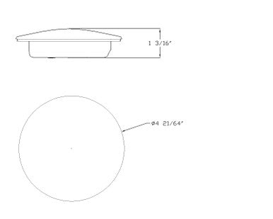 LED Recessed RV Interior Dome Puck Light