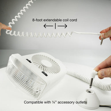 Combination Interior 12V Reading Light with 2 Speed Fan