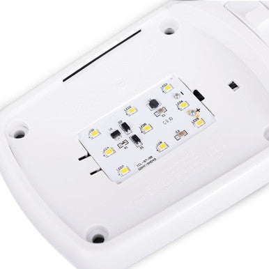 Designer Double LED RV Dome Light with 3-Way Switch and Removable Lenses
