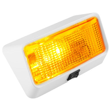 RV Exterior Porch Light with On/Off Switch and Removable Lenses