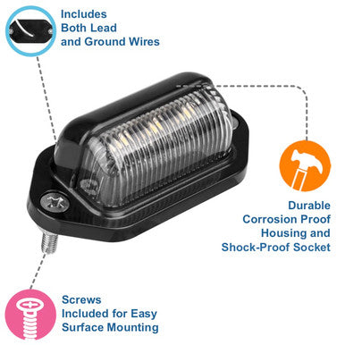 LED Mini License Plate Light
