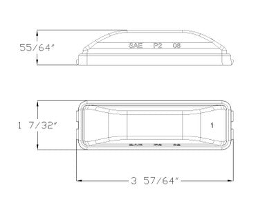 Thin Line Sealed LED Marker/Clearance Light