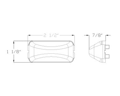 Mini Thin Line Sealed LED Marker/Clearance Light