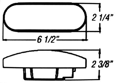 6" Oval Sealed Stop/Turn/Tail Light
