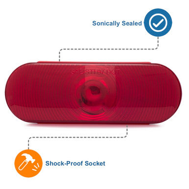 6" Oval Sealed Stop/Turn/Tail Light