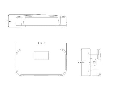 Surface Mount Tail Light - RV Stop/Turn/Tail Light