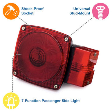 Universal Mount Combination Tail Lights for Over 80" Applications