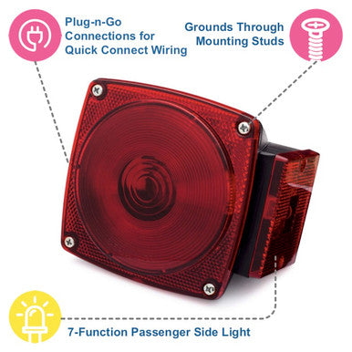 HALO LED Under 80" Combination Tail Light in A Pair Set