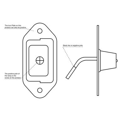License Plate Lamp Light w/ Bracket - Includes Gasket for Weather-Tight Seal